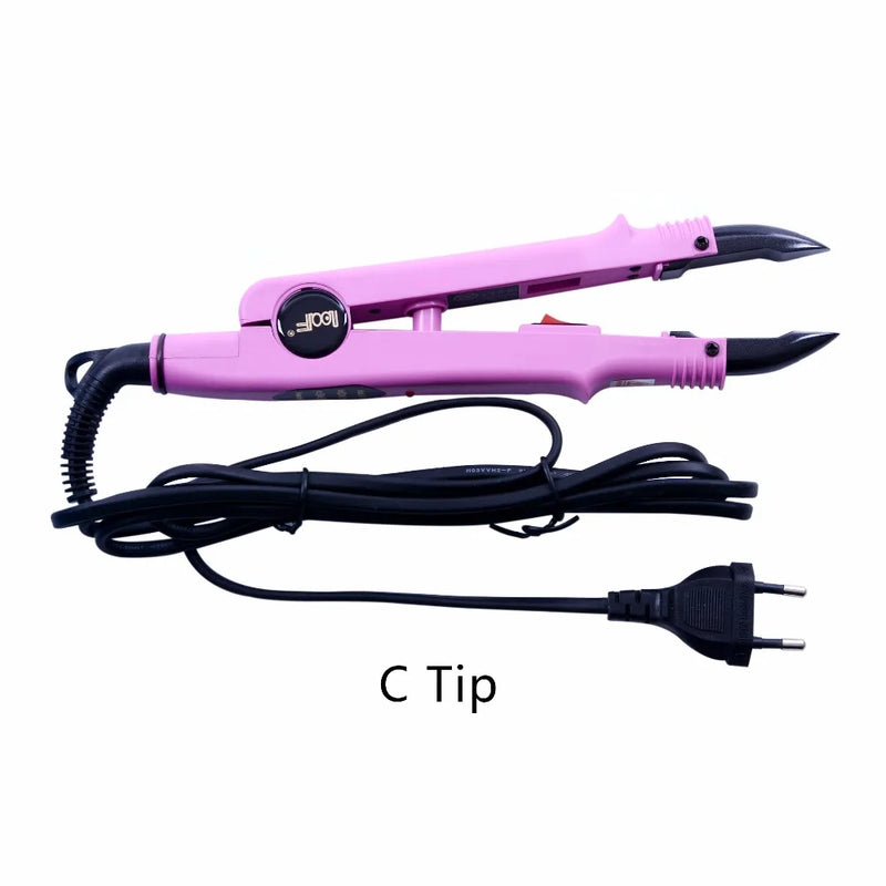 1pc JR-611 A/B/C tip Constant Heat Iron Hair Connectors Hair Extensions Tools  Fusion Iron Wand Iron Melting Tool+EU outlet