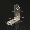 KAK 10PCS Stainless Steel Angle Corner Brackets Fasteners Protector Seven Size Corner Stand Supporting Furniture Hardware