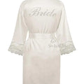 LP004 Wedding Bride Bridesmaid Floral Robe Satin Rayon | SAMAG