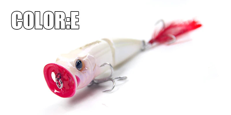 BEARKING Hot Model Retail  fishing lures,hard bait assorted colors, popper 70mm 11g, Floating topwater baits