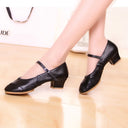 Dance Shoes Women Low-heeled Square Dancing Shoes Latin Salsa Dance Shoe Soft Sole Outdoor Dance Sneakers Spring Size 34-42