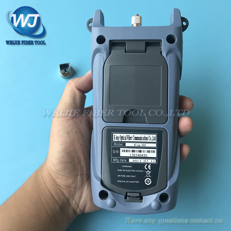 FTTH Fiber Optical Power Meter KING-60S Fiber Optical Cable Tester -70dBm~+10dBm SC/FC Connector Free Shipping