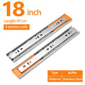 KAK 10" - 22" Stainless Steel Drawer Slides Soft Close | SAMAG