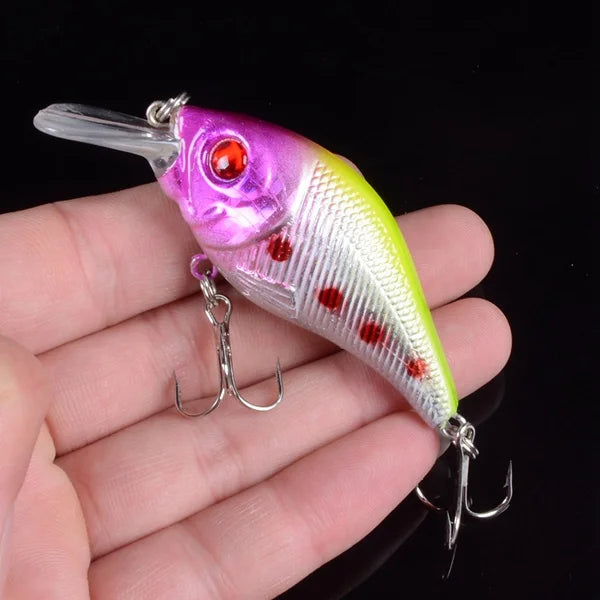 7.5cm 10.2g Hard VIB Lures Fishing Minnow Bait Treble - View 18 | SAMAG