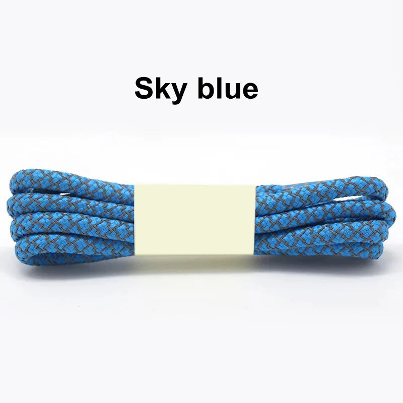 1Pair 3M Reflective Shoelaces for Sneakers Shoe laces Safety reflective Shoelace Round Laces Shoes Strings 100/120/140/160cm