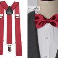 Suspenders Bow Tie Set Men Fashion Suspensorio for Man Boy Women Bowtie Braces Trousers Tirantes Wedding - Visuel 23 | SAMAG
