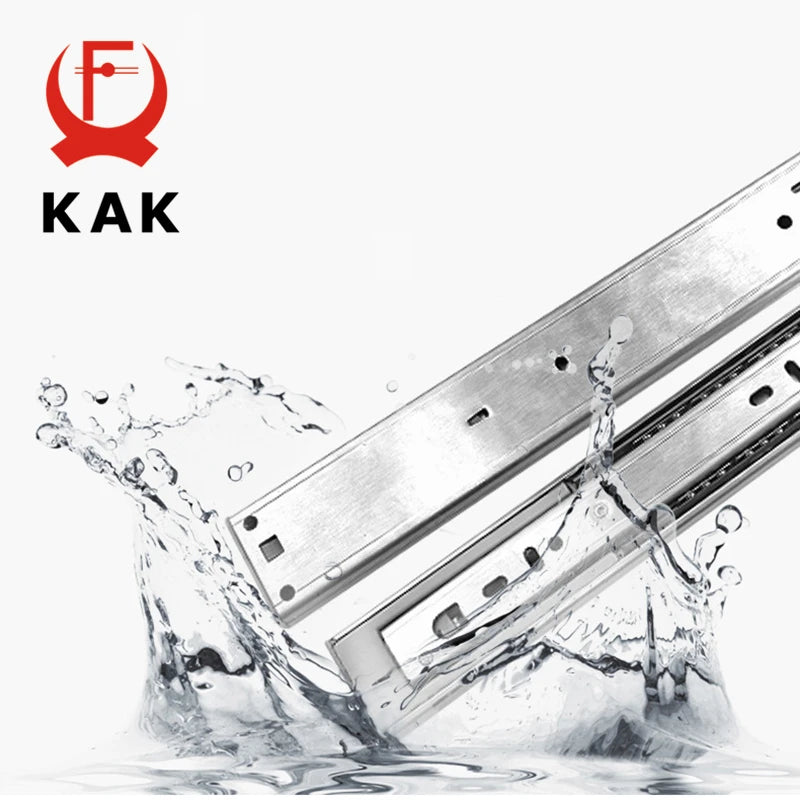 KAK 10" - 22" Stainless Steel Drawer Slides Soft Close | SAMAG