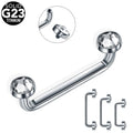 1PC G23 Titanium Internally Thread Crystal Gem Surface Barbell Piercing 14G CZ Micro Dermal Anchor Piercings Body Jewelry