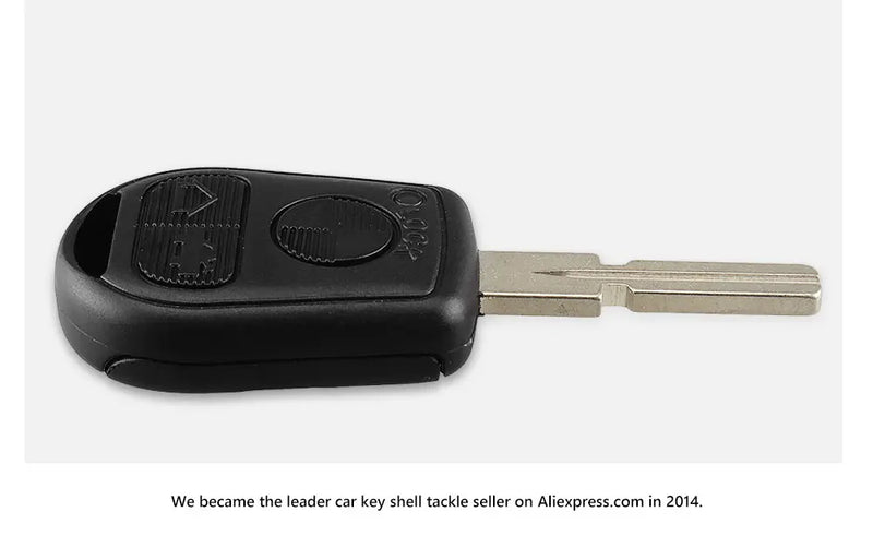 KEYYOU 3 Button Uncut Blade Car Key Replacement Remote Key Case Shell for BMW E31 E32 E34 E36 E38 E39 E46 Z3 Fob Uncut key case