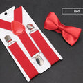 Kids Suspenders with Bowtie Fashion Children Bow Tie Set Boys Braces Girls Adjustable Baby Wedding - Visuel 7 | SAMAG