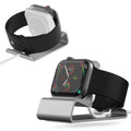 Aluminum Charger Stand for Apple Watch,Dock Station Charging Holder for iWatch Ultra 1 2/10/9/SE/8/7/6/5/4/3/2/1 Silicon Bracket