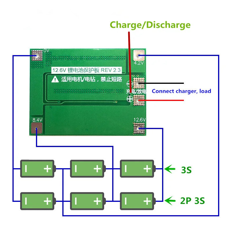 1S/2S/3S/4S/5S Li-ion 18650 Lithium Battery Charger Lipo Cell Module PCB BMS Protection Board For Drill Motor with Balance