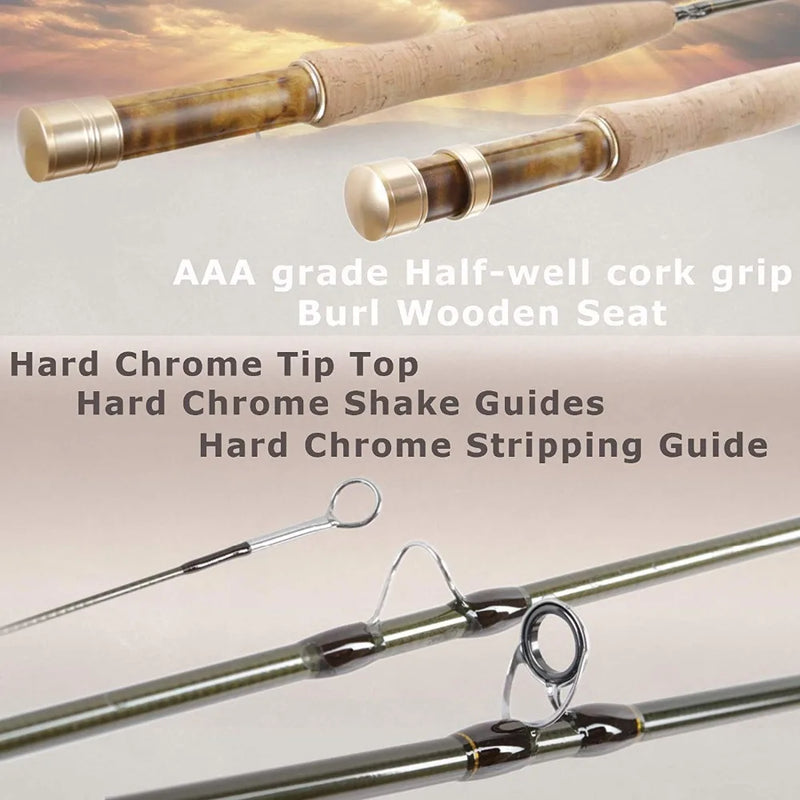 Maxcatch V-Feather Fly Rod Reel Kit Lightweight 2/3WT Fly Fishing Combo Outfit for Small Stream Creek Trout Beginner