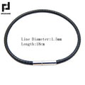 1.5/2/3mm Black Red Bracelet Stainless Steel Clasp For Women Man Couple Leather String Homme Hand Thread Male Jewelry Trending