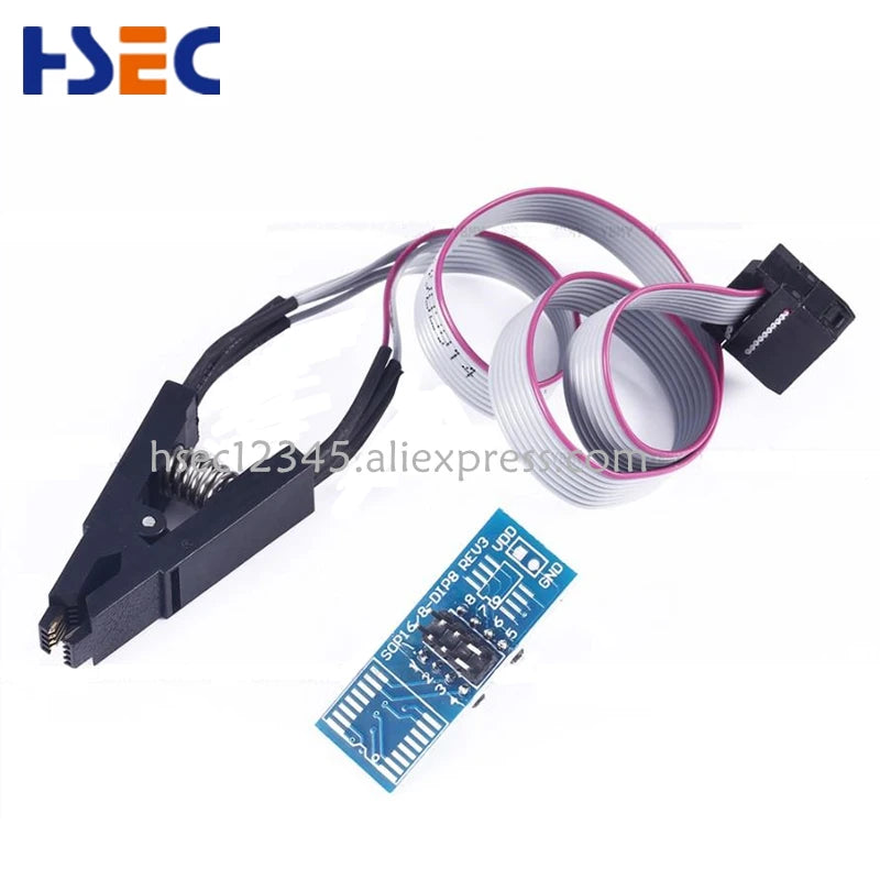 original soic8 sop8 test clip cable for TL866ii plus TL866 T48 EZP2019 EZP2023 CH341A RT809F RT809H bios eeprom Programmer probe