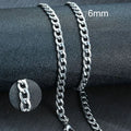 Vnox Men's Cuban Link Chain Necklace Stainless Steel Black Gold Color Male Choker colar Jewelry Gifts for - Visuel 9 | SAMAG