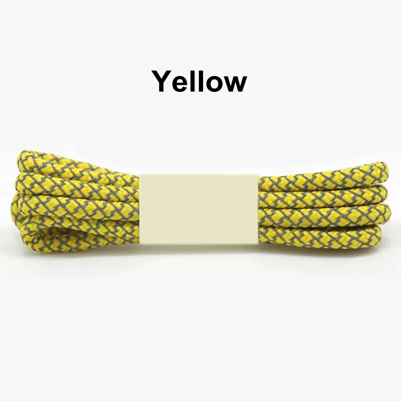 1Pair 3M Reflective Shoelaces for Sneakers Shoe laces Safety reflective Shoelace Round Laces Shoes Strings 100/120/140/160cm