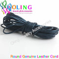 OlingArt 2mm 5M/Lot Craft Color Round Genuine Leather Cord Golden Silver DIY Necklace Bracelet Earrings Choker Jewelry Making
