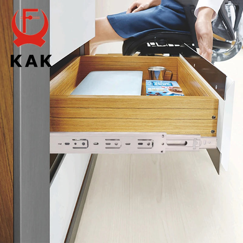 KAK 10" - 22" Stainless Steel Drawer Slides Soft Close | SAMAG
