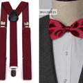 Suspenders Bow Tie Set Men Fashion Suspensorio for Man Boy Women Bowtie Braces Trousers Tirantes Wedding - Visuel 17 | SAMAG