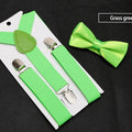 Kids Suspenders with Bowtie Fashion Children Bow Tie Set Boys Braces Girls Adjustable Baby Wedding - Visuel 16 | SAMAG