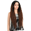 Magic Synthetic Lace Wig Wave Wigs Omber Blonde Wig High Temperature Fiber Curly Hair Wigs For Women Cosplay Lace Front Wig