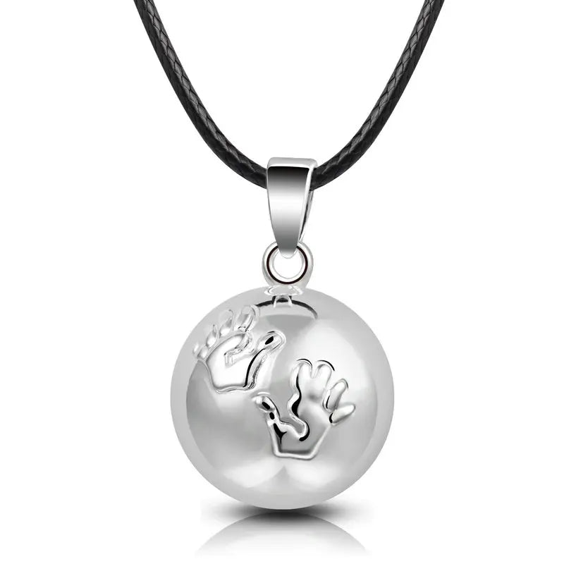 Eudora Harmony Ball Pendant Necklace Pregnancy Chime Ball Mexcian Bola Pendants Wishing Balls Fine Jewelry for Women Best Gift
