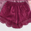 Silk Lace Shorts Women Underwear Safety Short Pants Summer Sexy Thin Loose Knicker Panties Under Skirt Shorts Boxer Brief Shorty