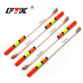 FTK 10PCS/LOT 1.5/2.0/2.5/2.6/3.0G Clear Plastic Fishing Float Carp / Coarse Fishing Floats Tube Mix Sizes