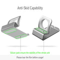 Aluminum Charger Stand for Apple Watch,Dock Station Charging Holder for iWatch Ultra 1 2/10/9/SE/8/7/6/5/4/3/2/1 Silicon Bracket