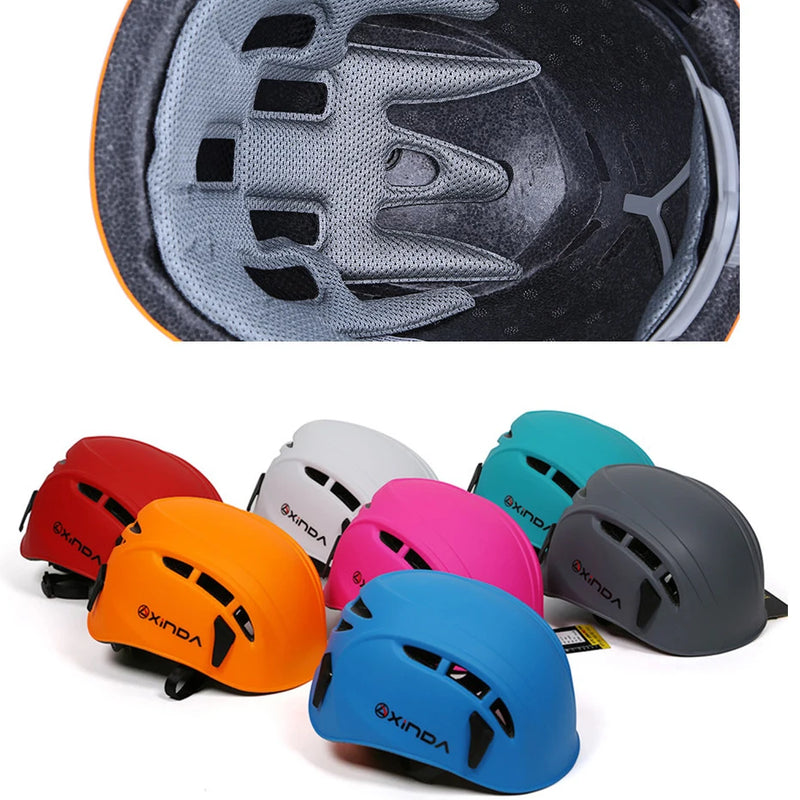 Xinda Outdoor Rock Climbing Helmet Speleology Mountain Rescue Equipment To Expand Safety Helmet Caving Work Helmet