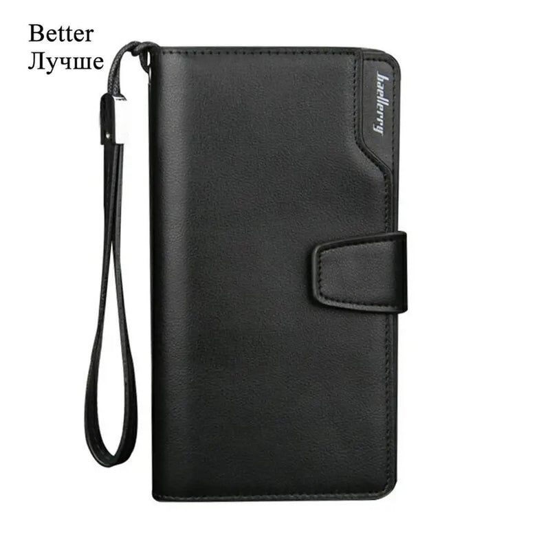 New Card Holder Men Wallets Business Long Design Quality Fashion Casual Men Purse Zipper Multi-function Wallets