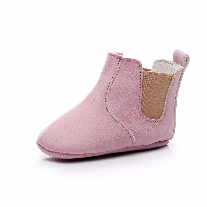 Toddler Baby Boy Girl Shoes 0-24M Infant First Walkers Moccasins Soft PU Ankle Boots Newborn Footwear Bebe Crib Shoes