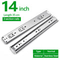 KAK 10" - 22" Stainless Steel Drawer Slides Soft Close | SAMAG