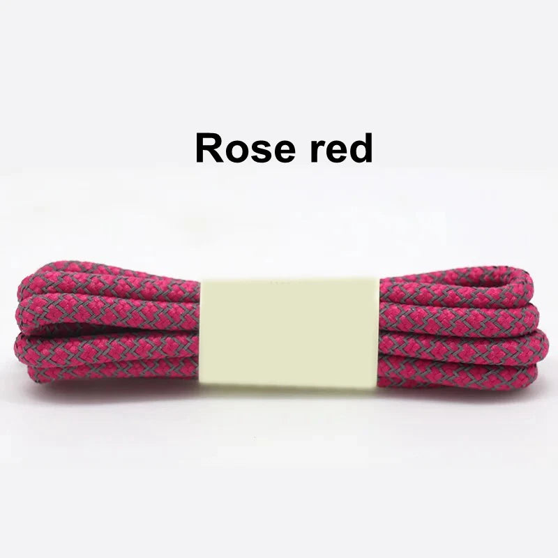 1Pair 3M Reflective Shoelaces for Sneakers Shoe laces Safety reflective Shoelace Round Laces Shoes Strings 100/120/140/160cm