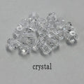 Buy 1 And Get 1 Free 4mm Shiny Crystal Beads Bicone Beads Glass Beads Loose Spacer Beads for bracelet DIY Jewelry Making  200pcs
