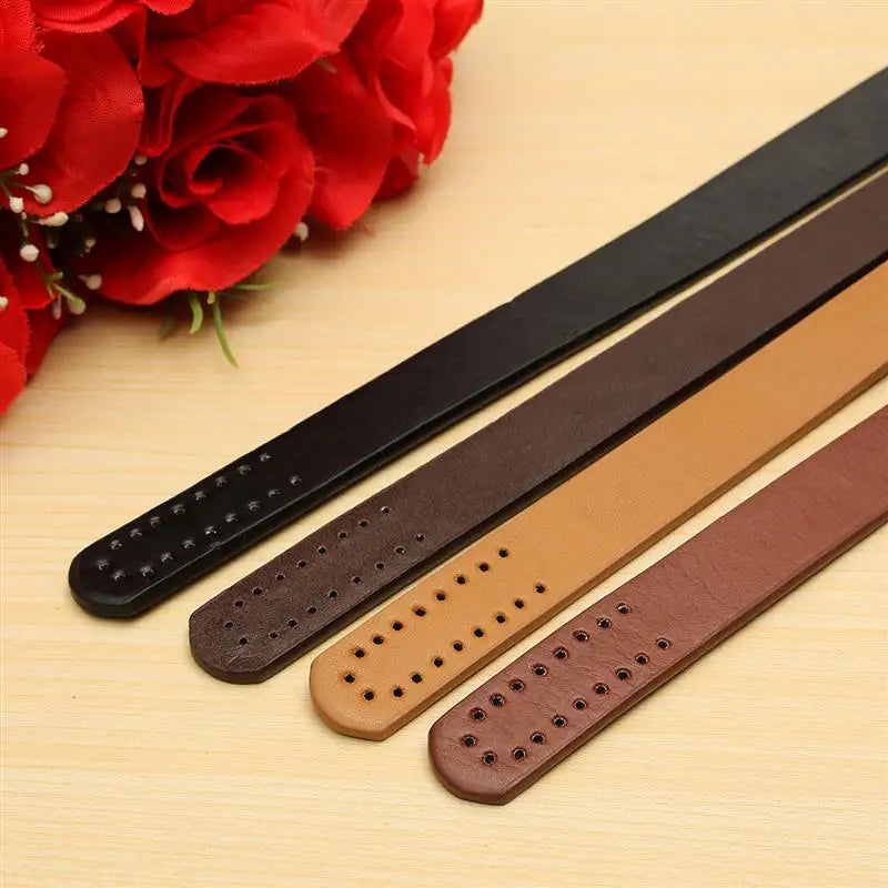 1Pair 60cm PU Leather Bag Strap Sew on Bags Handles Shoulder Handbag Belt Replacement DIY Crocheted Purse Wallet Accessories