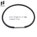 1.5/2/3mm Black Red Bracelet Stainless Steel Clasp For Women Man Couple Leather String Homme Hand Thread Male Jewelry Trending