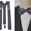 Suspenders Bow Tie Set Men Fashion Suspensorio for Man Boy Women Bowtie Braces Trousers Tirantes Wedding - Visuel 15 | SAMAG