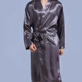 Black Long Sleeve Chinese Men Rayon Robes Gown New Male Kimono Bathrobe Sleepwear Nightwear Pajamas S M L XL XXL