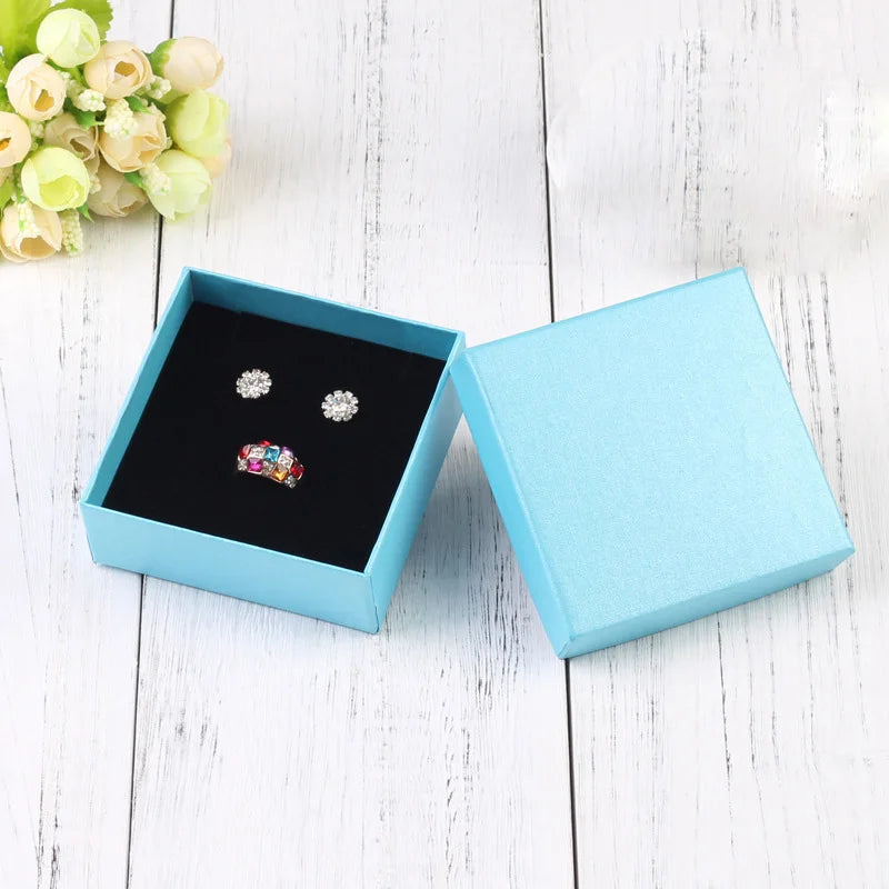 10pcs Jewelry Organizer Boxes For Women Necklace Earrings Bracelets Girls Gift Box Travel Accessories Jewelry Sponge Case