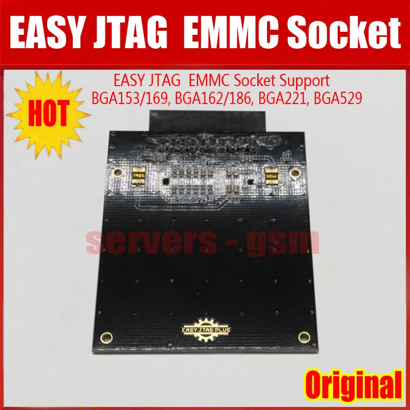 2026 NEW Original EASY JTAG EMMC Socket Adapter ( Support eMMC BGA153/169, BGA162/186, BGA221,BGA529)