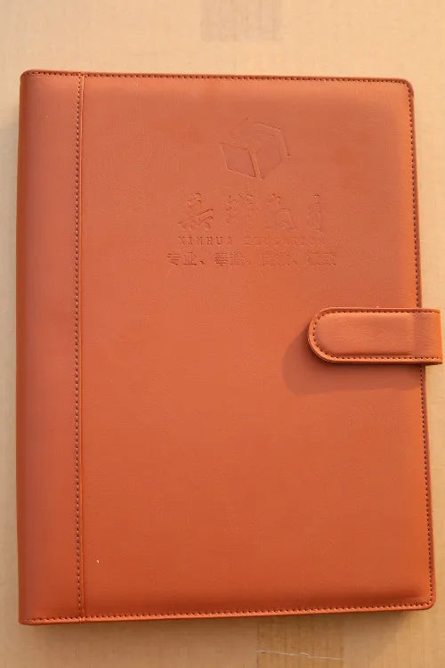 Creative Leather A4 File folder Padfolio multifunction organizer planner notebook ring binder Busniess School office Supplies