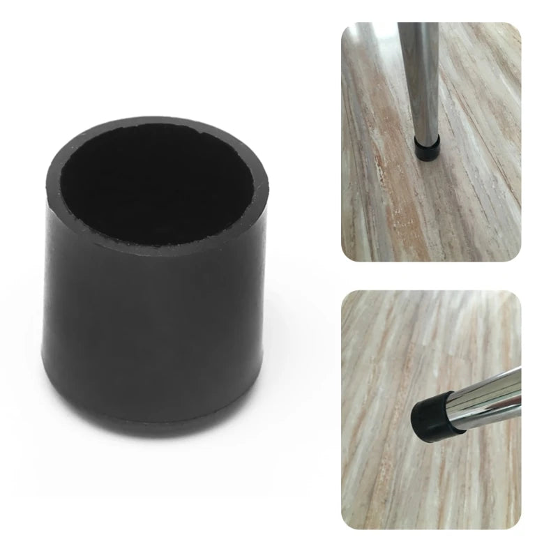 4x Rubber Chair Ferrule Anti Scratch Furniture Feet Leg Floor Protector Caps