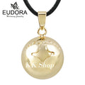 Eudora Harmony Ball Pendant Necklace Pregnancy Chime Ball Mexcian Bola Pendants Wishing Balls Fine Jewelry for Women Best Gift