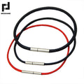 1.5/2/3mm Black Red Bracelet Stainless Steel Clasp For Women Man Couple Leather String Homme Hand Thread Male Jewelry Trending