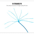 Angryfish 9 Strands Weaves Braided 500M/547YD Fishing Line Super Strong PE Line 15LB-70LB Braided Fishing Thread