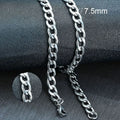 Vnox Men's Cuban Link Chain Necklace Stainless Steel Black Gold Color Male Choker colar Jewelry Gifts for Him
