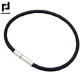 1.5/2/3mm Black Red Bracelet Stainless Steel Clasp For Women Man Couple Leather String Homme Hand Thread Male Jewelry Trending