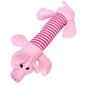 Popular Pet Dog Cat Funny Fleece Durability Plush Dog Toys Squeak Chew Sound Toy Fit for All Pets Elephant Duck Pig Plush Toys